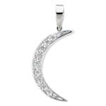 100% REAL, SOLID 10KT WHITE GOLD NATURAL DIAMONDS PENDANT