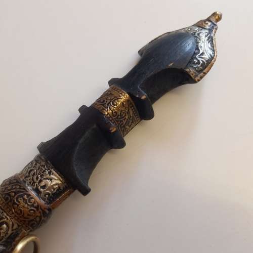 Curved Dagger with metal scabbard(North African style)