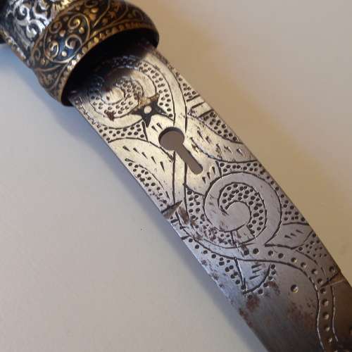 Curved Dagger with metal scabbard(North African style)