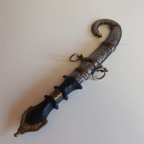 Curved Dagger with metal scabbard(North African style)