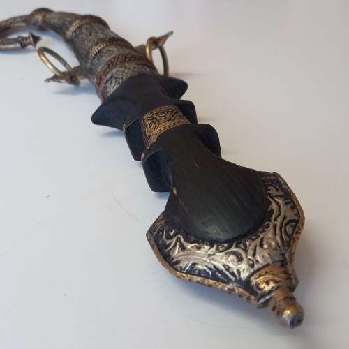 Curved Dagger with metal scabbard(North African style)