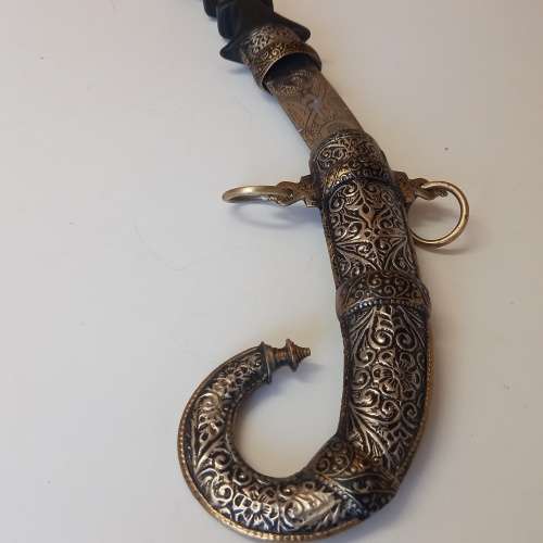 Curved Dagger with metal scabbard(North African style)