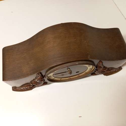 Vintage Walnut Mantel Clock