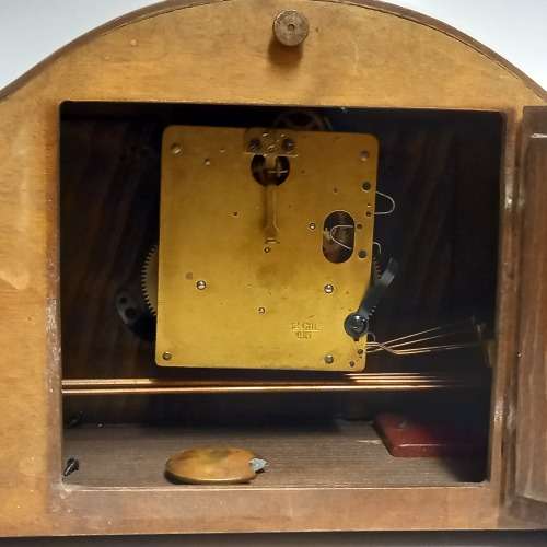 Vintage Walnut Mantel Clock