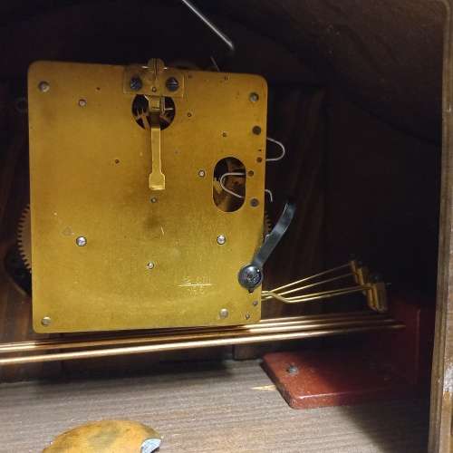 Vintage Walnut Mantel Clock