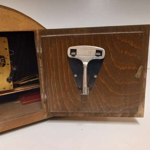 Vintage Walnut Mantel Clock