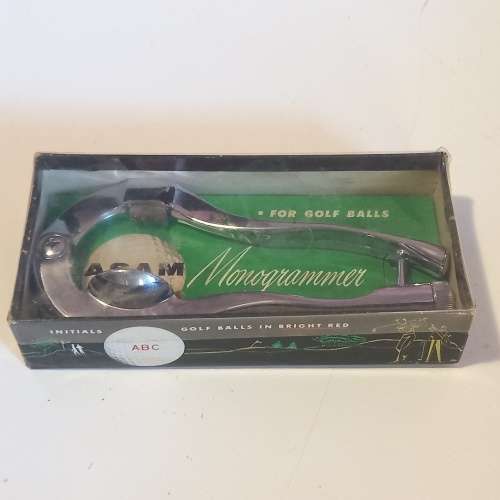 Vintage ASAM Golf Ball Monogrammer Kit
