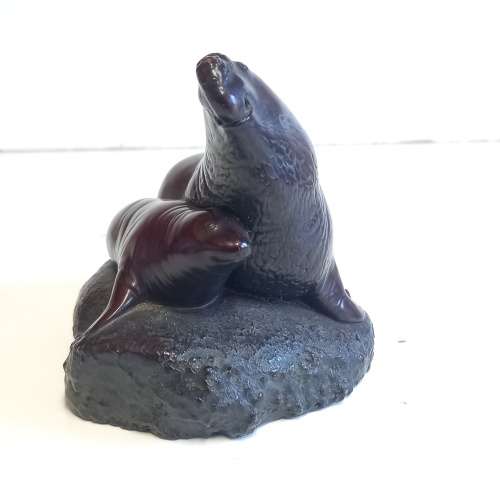 Falklands Island Sea Lion Lodge  BOMA Sea Lion Sculpture - Made In Canada