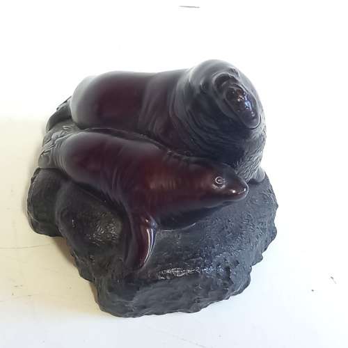 Falklands Island Sea Lion Lodge  BOMA Sea Lion Sculpture - Made In Canada