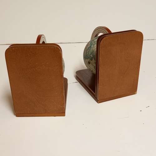 Two ELWECO Earth Globe Book Ends
