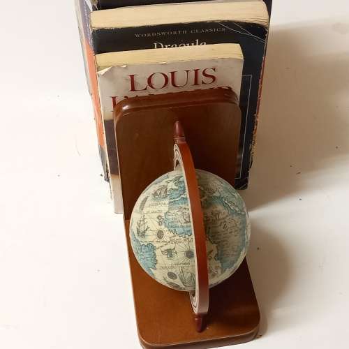 Two ELWECO Earth Globe Book Ends