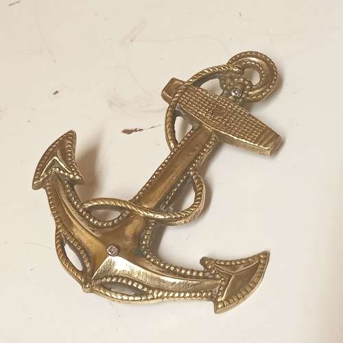 BRASS NAVAL ANCHOR WALL ORNAMENT