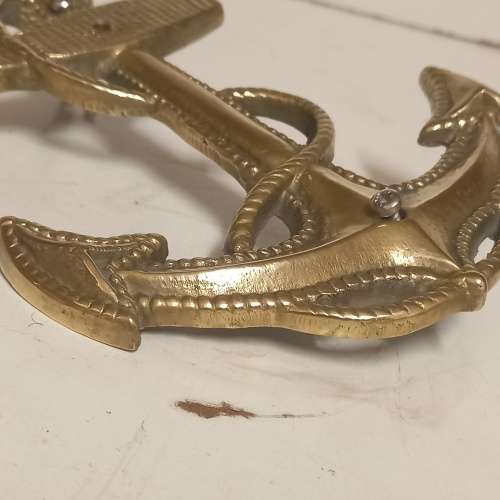 BRASS NAVAL ANCHOR WALL ORNAMENT