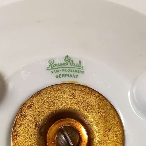 VINTAGE ROSENTHAL GERMANY - FASHIONED FOR RONSON PORCELAIN TABLE LIGHTER