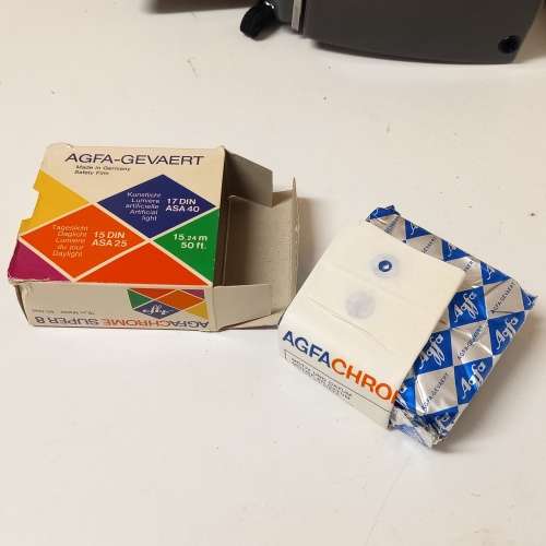 VINTAGE RONDO CINEMATIC 8 - 8MM WORKING MOVIE CAMERA WITH SEALED AFGA SUPER 8 FILM