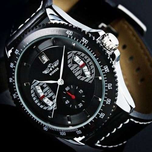 *FREE GIFT BOX INCLUDED* Winner Luxurious Automatic Chronograph Timepiece