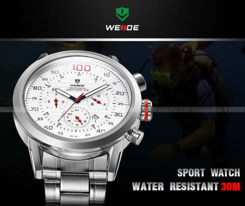 *MUST-HAVE* WEIDE Luxurious STUNNING Stainless Steel Timepiece