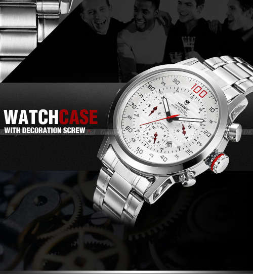 *MUST-HAVE* WEIDE Luxurious STUNNING Stainless Steel Timepiece