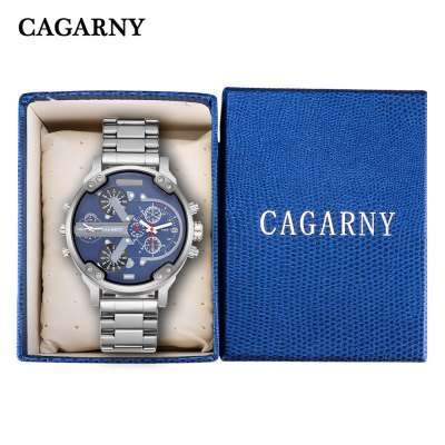 *Just In* CAGARNY Luxurious *BOX INCLUDED* Double Movt Timepiece