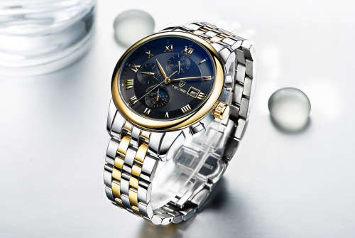 *Immaculate* TEVISE Expensive Mechanical Automatic Chronograph Professional Luxurious Timepiece