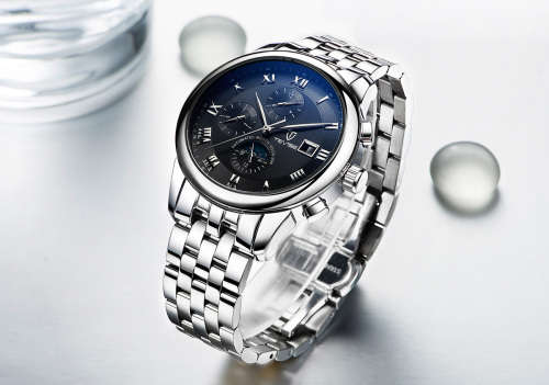 *Immaculate* TEVISE Expensive Mechanical Automatic Chronograph Professional Luxurious Timepiece