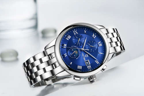 *Immaculate* TEVISE Expensive Mechanical Automatic Chronograph Professional Luxurious Timepiece