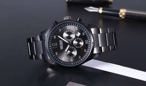*LIMITED* MEGIR PRO Black Edition Fully Loaded Features Luxurious Timepiece