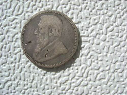 1893 ZAR SILVER SIXPENCE.