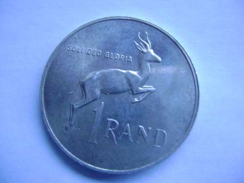 SLENDID 1967 RSA SILVER VERWOERD RAND 1 AFR.