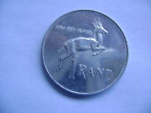GREAT 1966 RSA RAND 1 ENG. SILVER COIN.