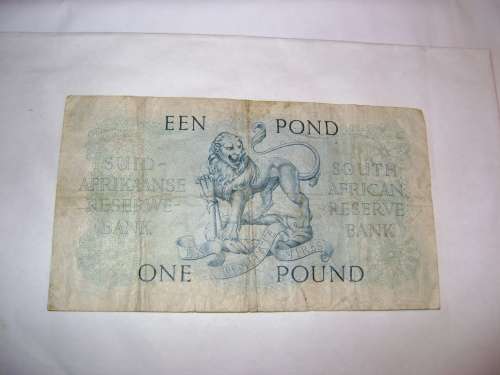 1953 MH DE KOCK 1 POUND BANKNOTE..