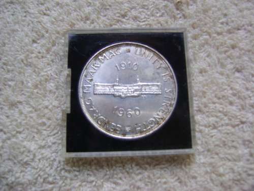 1960 UNION OF SA SILVER  5 SHILLING IN PROOF OR PL CONDITION