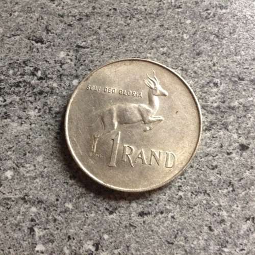 1966 SILVER RSA ENG. RAND 1 COIN.