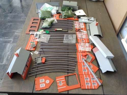 MODEL TRAIN TRACKS AND OTHER  ACCESSORIES .
