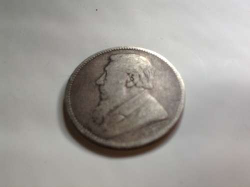 1892 SILVER ZAR 1 SHILLING COIN.