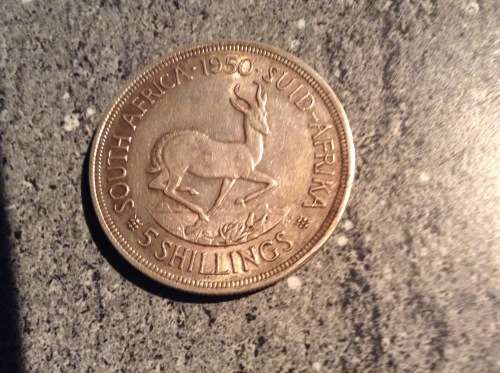 1950 SILVER UNION CROWN.MINTAGE ONLY 84454. DIFFICULT TO FIND.