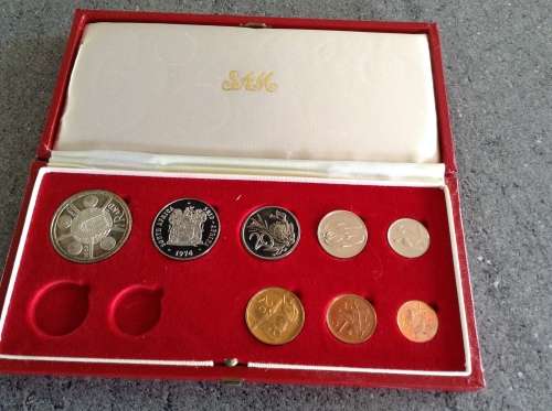 1974 RSA PROOF SET WITH 1923--1953 50 YEARS OF SAM COIN MINTING (MINT DOOR) PROOF SILVER RAND.SHORT.