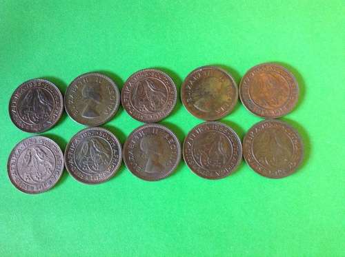 QUEEN ELIZABETH  II  UNION OF SA  FARTHINGS. HIGHER GRADES.