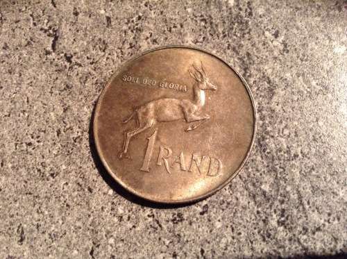 1966 RSA  SILVER RAND 1 AFR COIN.