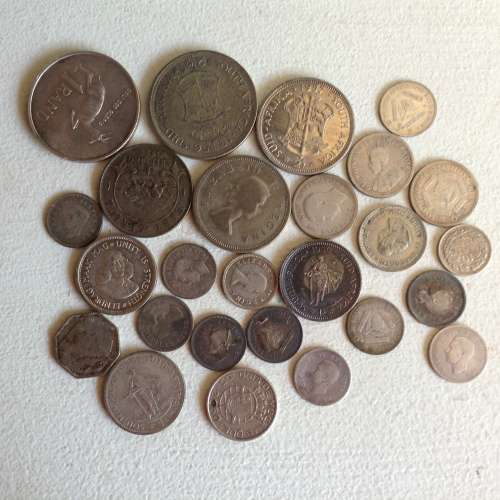 SILVER COIN JOB LOT. SEE DESCRIPTION.