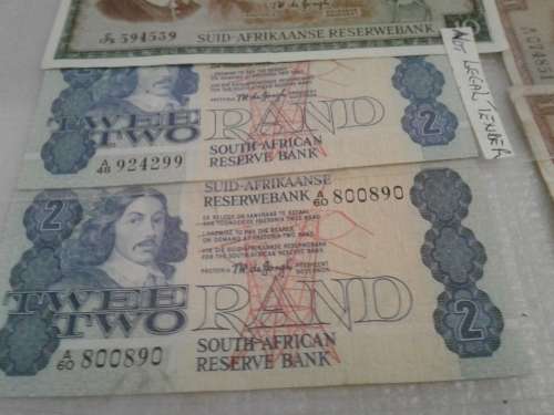 JOB LOT RSA T. DE JONGH BANKNOTES.7 NOTES FOR 1 BID.