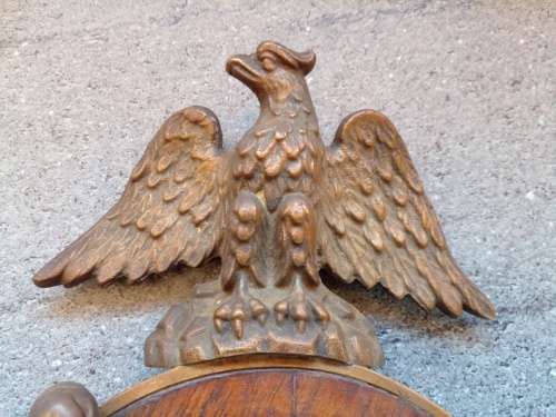 OSSEWA BRANDWAG ARTEFACT .Unique. Depicting bronze  eagle, spear,knobkierie and wa-wiel.Desc.