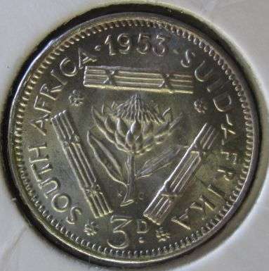 1953 Silver Threepence