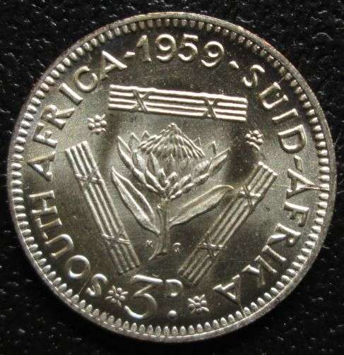 1959 Silver Threepence