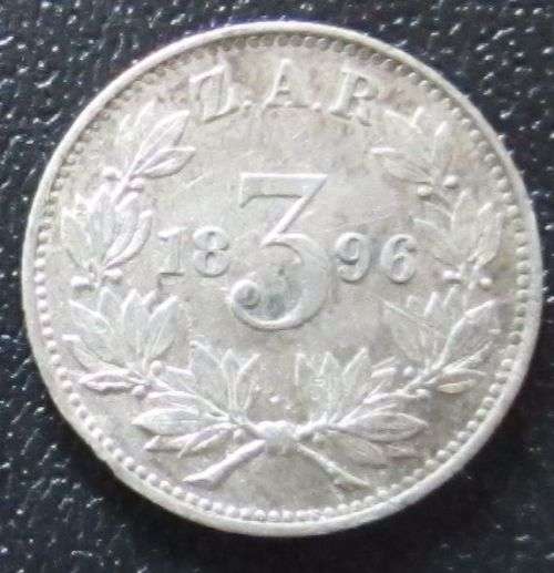 1896 ZAR Threepence / Tickey