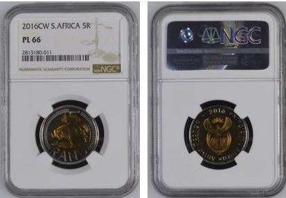 2016 `oom Paul` R5 with Coin World mintmark NGC graded PL66 !!