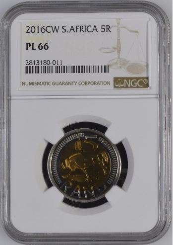 2016 `oom Paul` R5 with Coin World mintmark NGC graded PL66 !!