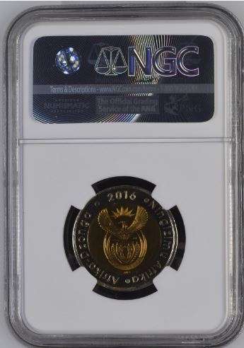 2016 `oom Paul` R5 with Coin World mintmark NGC graded PL66 !!