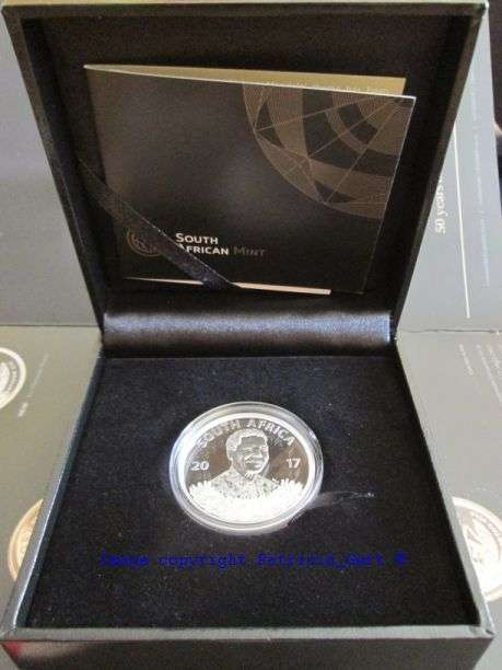 2017 Protea Proof Silver R1 coin!! Mandela Life of a Legend