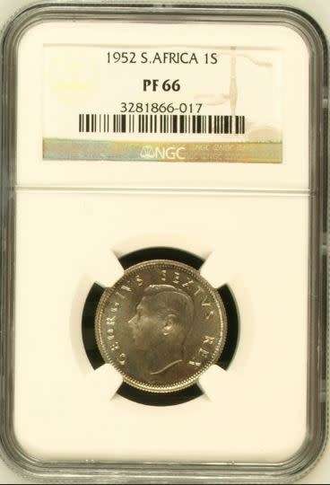 1952 Shilling NGC graded PF66!!!